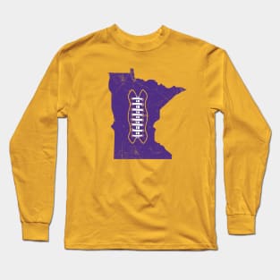 Minnesota Football, Retro - Yellow Long Sleeve T-Shirt